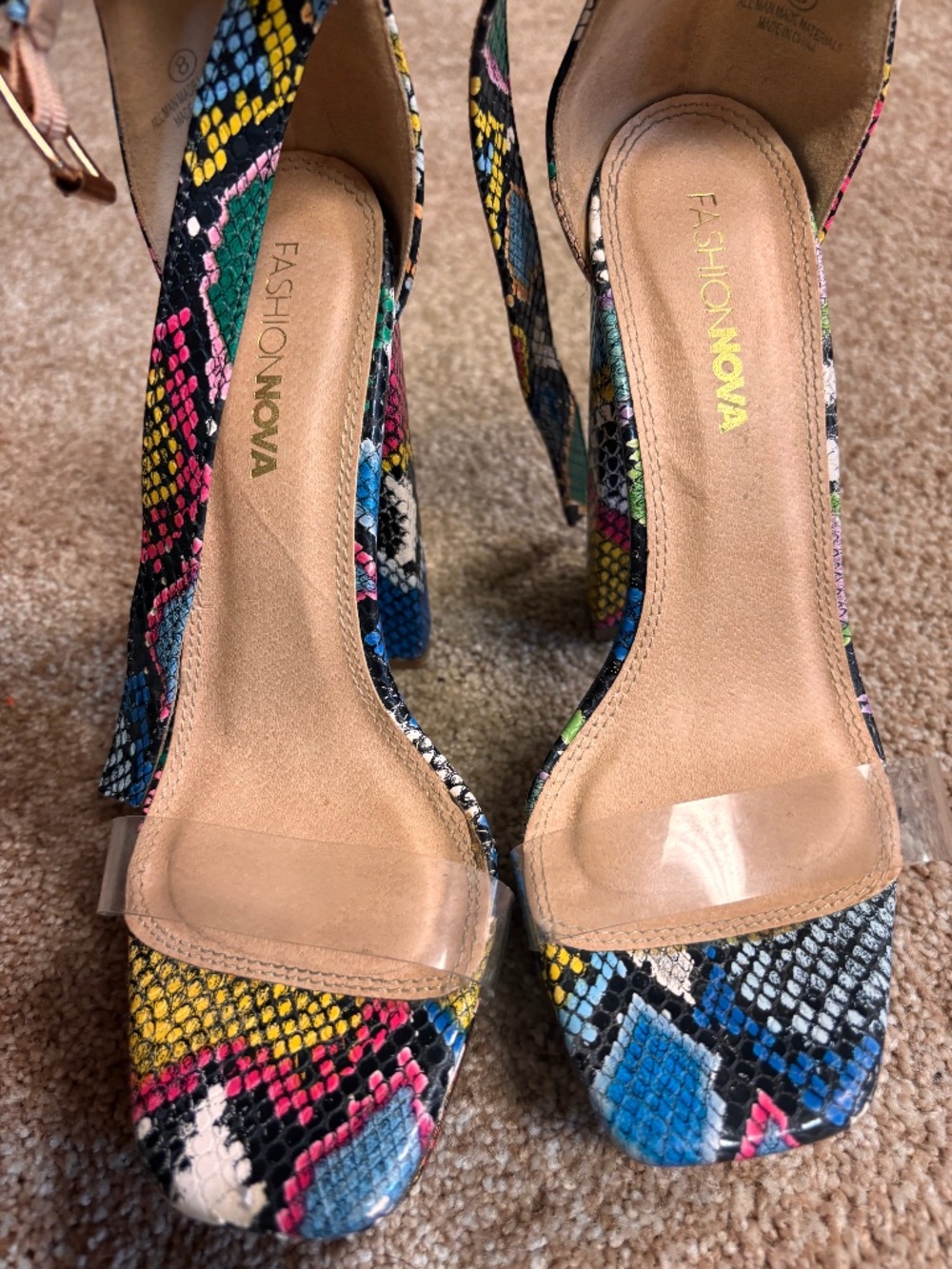 Fashion Nova Python Heels